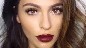 dark lipstick makeup tutorial