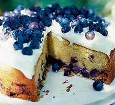 Blueberry Cake With Cream Cheese Icing Recipes gambar png