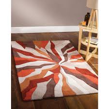 infinite splinter orange rug rugs