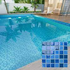 blue mosaic pool tiles pool mosaics