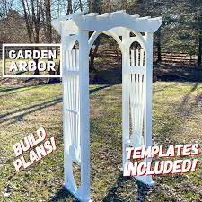 Garden Arbor Plans Arched Pergola Plans