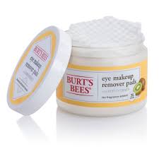 burt s bees eye makeup remover pads