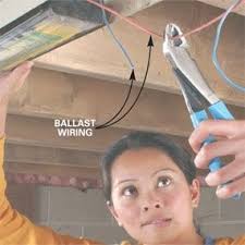 replace a fluorescent light ballast