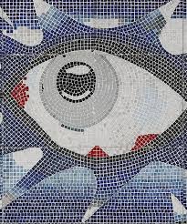 Psychedelic Swimming Pool Mosaic Heads