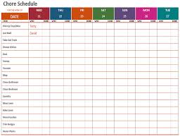 Weekly Schedule Chart Time Table Chart For Study Blank