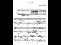 firework katy perry piano sheet