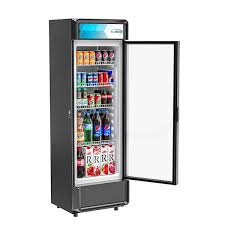 Koolmore 22 In W 9 Cu Ft Commercial 1 Glass Door Display Upright Beverage Refrigerator In Black