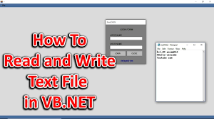 read and write text file in vb net