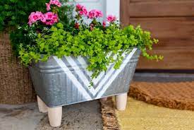Upcycle A Galvanized Tub Into A Planter