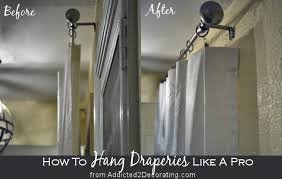 how to hang dries and curtains like
