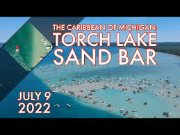 torch lake sandbar is the caribbean of