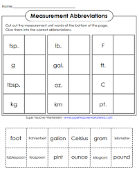 Abbreviation Worksheets