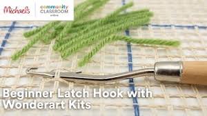 beginner latch hook with wonderart kits