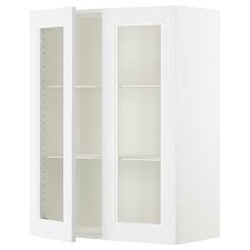 sektion wall cabinet with 2 glass doors
