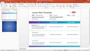Lesson Plan Powerpoint Template Barca Fontanacountryinn Com