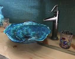 Buy Glass Vessel Sink Glass Sink Blown