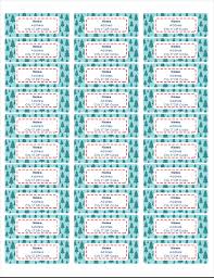 Christmas Tree Address Labels 30 Per Page