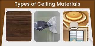 what are the types of ceiling materials