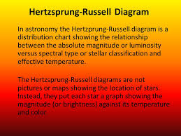 In Astronomy The Hertzprung Russell Diagram Is A