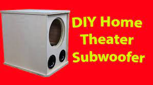 diy home theater subwoofer build birch