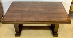Art Deco Oak Table For At Pamono