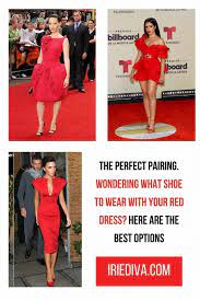 red dress what shoes 5 options for