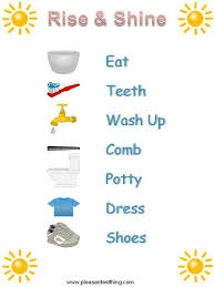 Morning Routine Chart For Preschoolers Morning Routine