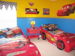 Twin Race Car Bed Theme For Little Boy