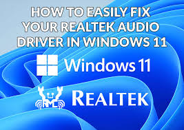 how to repair realtek audio drivers on