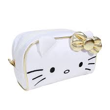 o kitty toiletry bag with 3 d bow