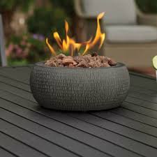 Table Top Fire Pit Round Bowl Propane