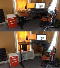 It allows you to diy your own desk and save a bundle of cash against other standing desks on the market. I Ve Been Wanting A Standing Desk For A Long While Finally Pulled The Trigger Pcmasterrace