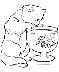 Free printable animals kitten pdf coloring page. Animal Coloring Pages
