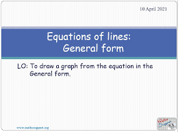 Maths Igcse E4 63 Equations Of Lines