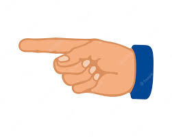 Männliche hand mit dem zeigefinger, der auf etwas zeigt. symbol, vektor |  Premium-Vektor