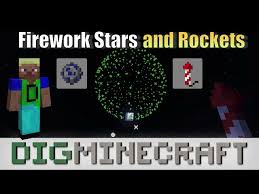 rockets in minecraft fireworks