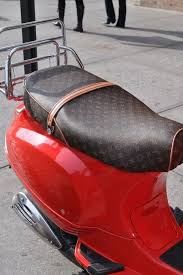 Louis Vuitton Themed Vespa Seat Cover