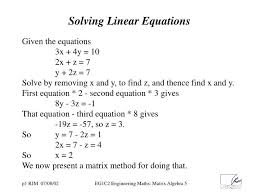 Ppt Solving Linear Equations
