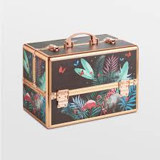 large jungle print vanity case makeup