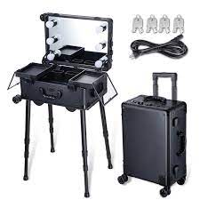 rolling makeup cosmetic trolley case