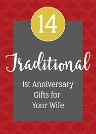 1st anniversary gifts for your wife