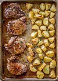 Arrange the chops on top. Brown Sugar Garlic Oven Baked Pork Chops Dinner Then Dessert