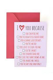 Step up your valentine's day cards with custom notecards from vistaprint. I Love You Because Valentine S Day Card