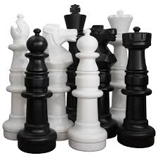 garden chess set 900mm king new