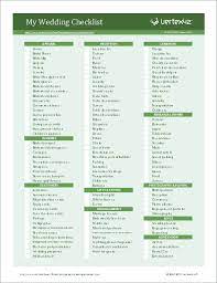 wedding checklist template