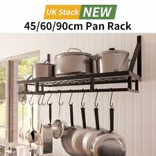 45 60 90cm Kitchen Pan Pot Rack Wall