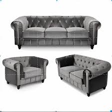 Fabric Chester Field Sofas