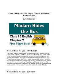 Madam rides the Bus