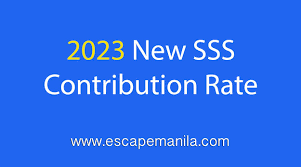 2023 updated sss contribution rate