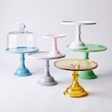 Mosser Glass Cake Stand With Glass Dome